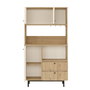 Hanah Home Armario Multiusos RE3-SW Roble y Blanco